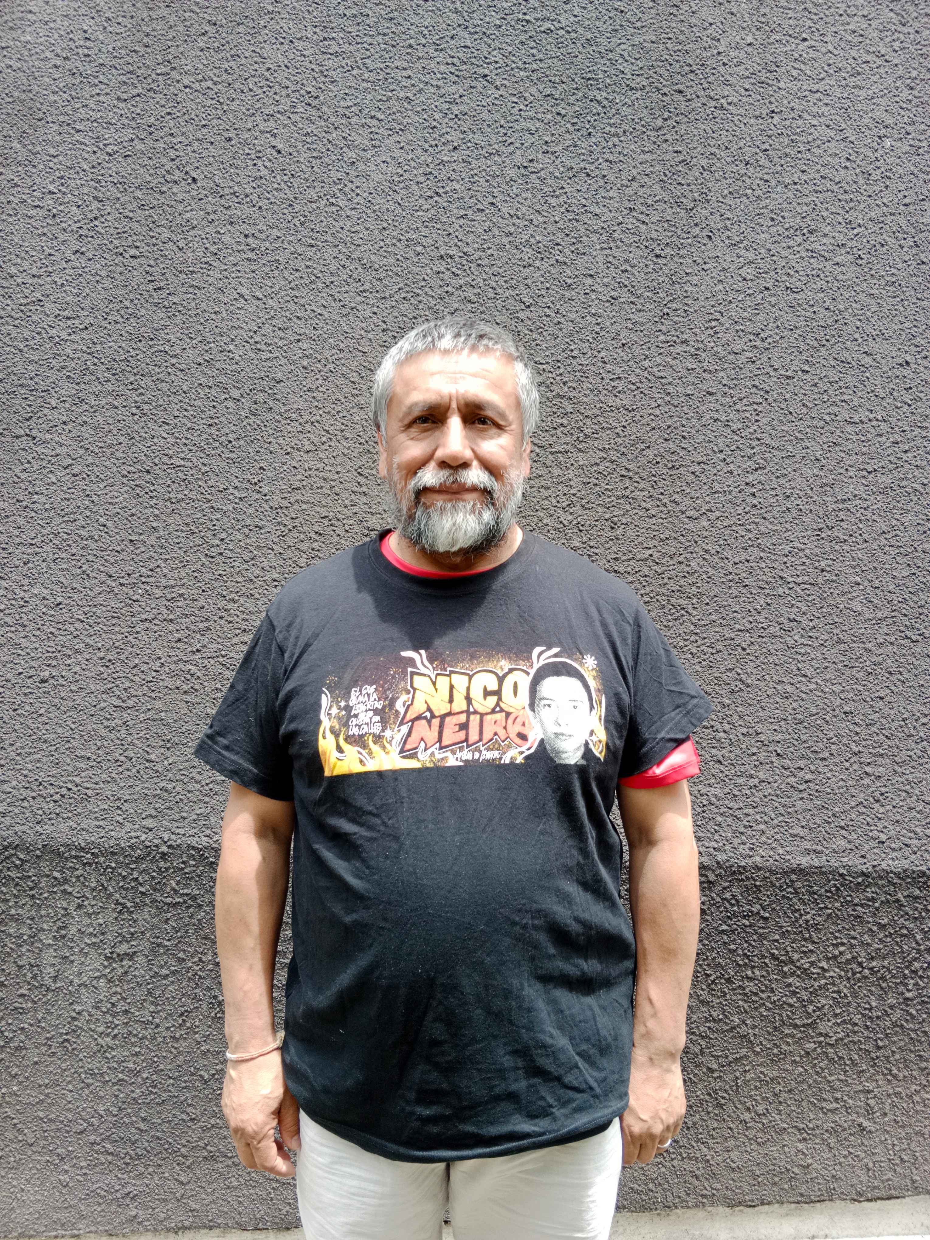 Pie de foto: El padre de Nicolás Neira asegura que el sistema judicial colombiano está diseñado para la impunidad. Su lucha también es para conservar la memoria de su hijo y la de las víctimas de violencia policial.Foto: Karen Parrado Beltrán.