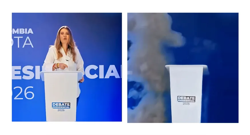 Video de un debate con un Cepeda que se esfuma, publicado por Valencia en X/Twitter el 6 de mayo de 2026.