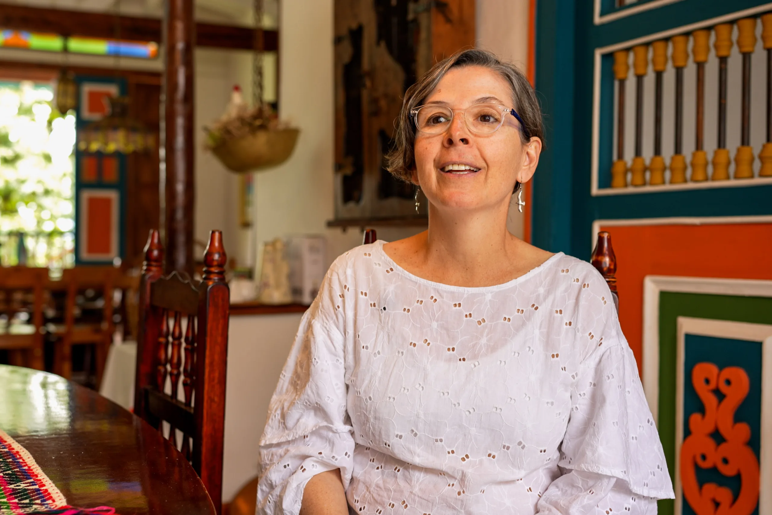 Lina Velásquez, integrante de la Mesa Ambiental de Jericó, en diciembre de 2025. Fotografía: Felipe Pelaéz.